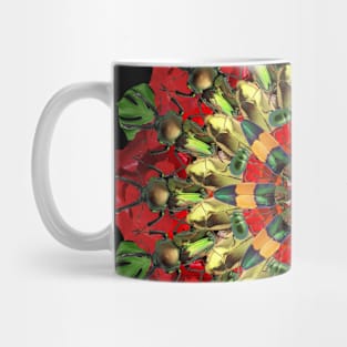 bugs on poppies mandala Mug